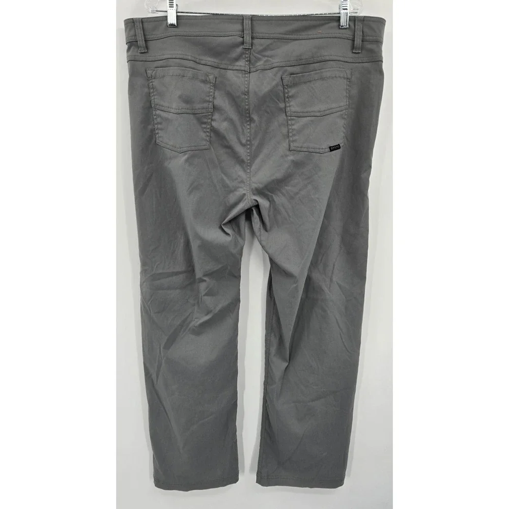 Prana Pants Mens 40x31 Slim Gray Brion Hiking Camping Traveler Gorpcore Outdoors